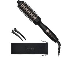 Carmen CTB3830B - Krulborstel - Thermal Brush - Warmteborstel met Toermalijn - LED Display - 5 Warmtestanden - 38mm