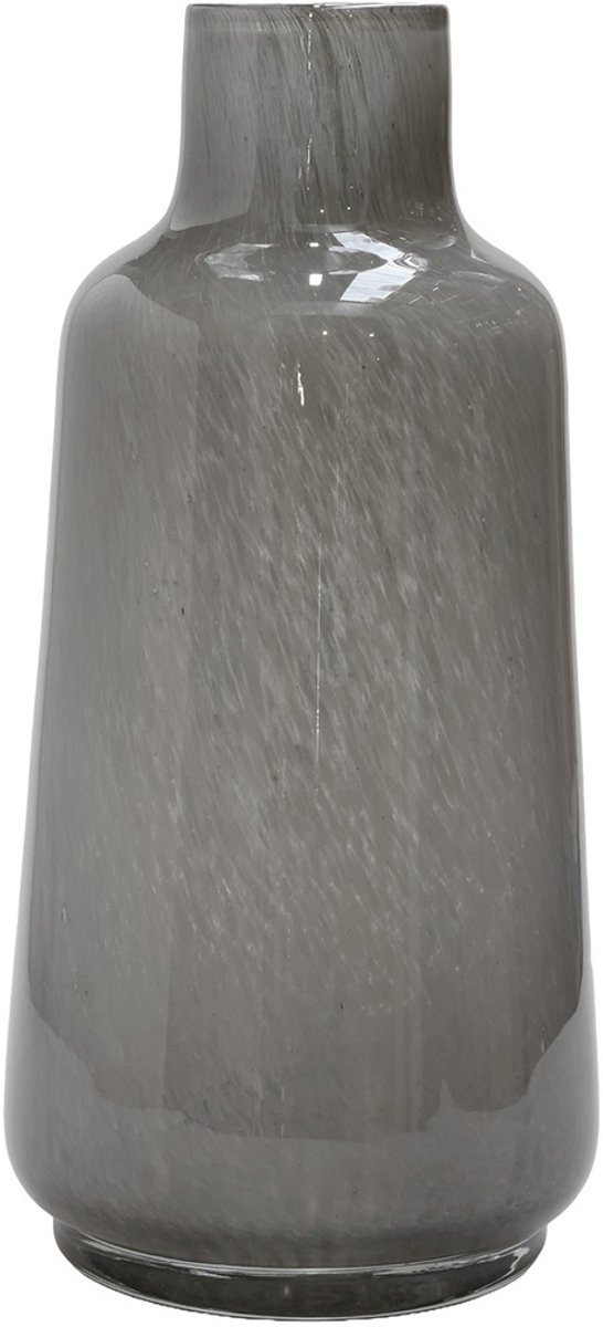 Vase The World Flesvaas Jana Elite | Grijs | Mondgeblazen glas | Dik glas | Ø18 x H35 cm