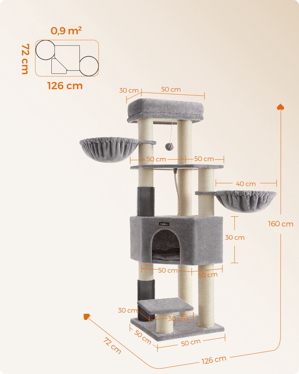 Feandrea Feandrea Grote Katten Kattenboom - afbeelding 4