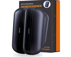 Ocoopa® Handwarmers Oplaadbaar 2x – 5.200mAh – 3 Krachtige Warmtestanden + Heat Memory – Magnetisch – USB-C Oplaadbaar – Aluminium