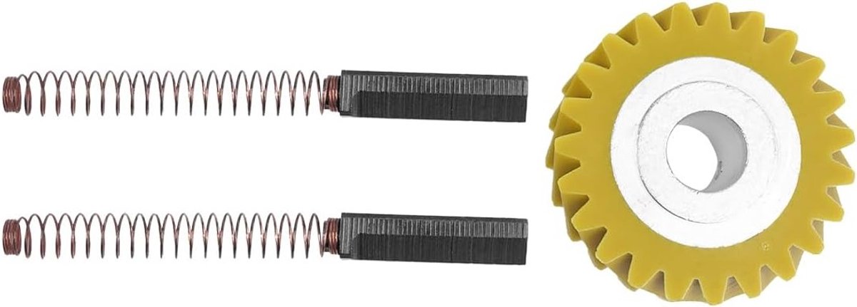 Vervangende Mixer Worm Gear met 2 Koolborstels voor Diverse Keukenmachines - Geschikt voor 5KSM150, 5KSM45, 5KSM90 en Meer - Duurzaam en Betrouwbaar Accessoire