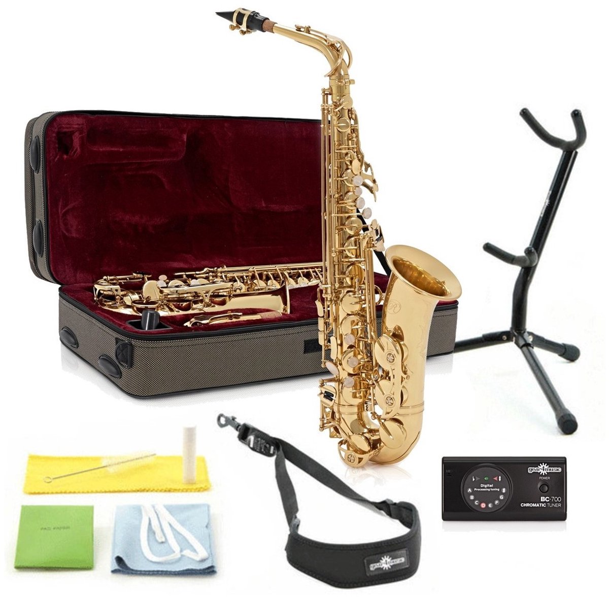 Rosedale Professional Altsaxofoon met Spelerspakket van Gear4music