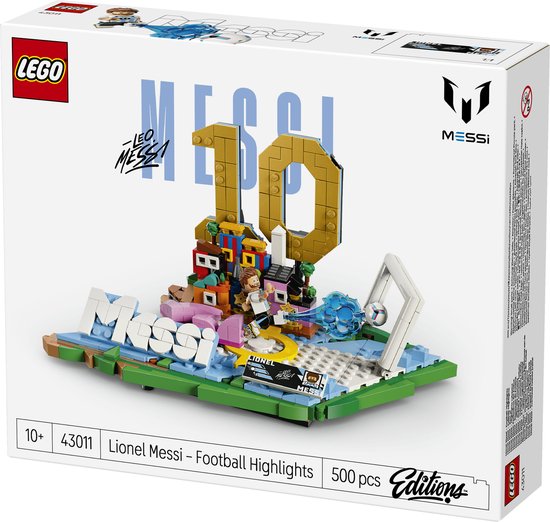 LEGO Editions Lionel Messi – Moments de Football Ensemble de Construction et Décoration de Chambre d'Enfant - 43011