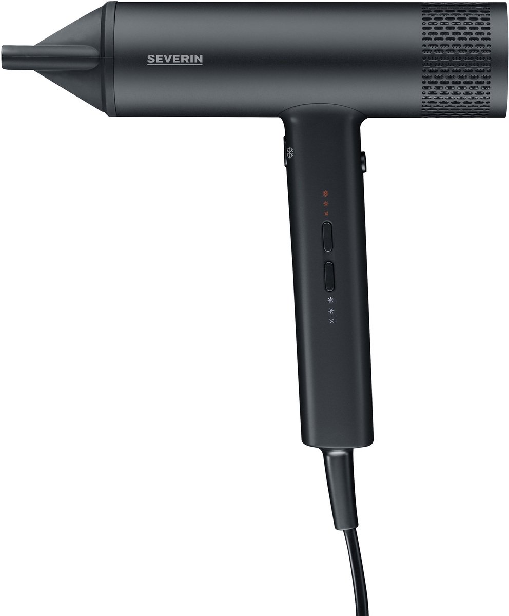 Severin HT 0170 Haardroger S-Style Speed Pro – BLDC Motor – 2000W – Ionische Technologie – 3 Warmtestanden – 3,5 m Kabel