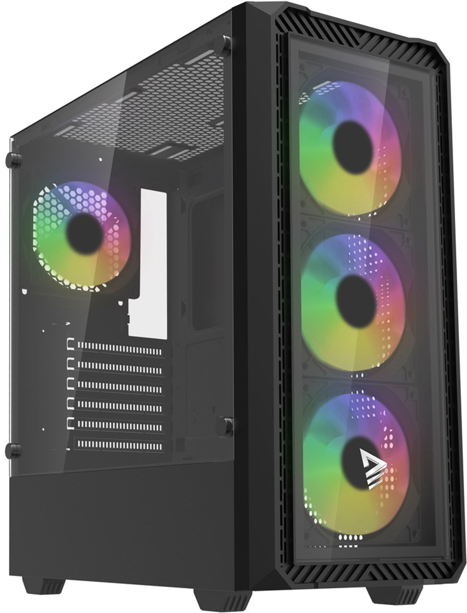 Savio Noctis Glass RGB Cube Zwart
