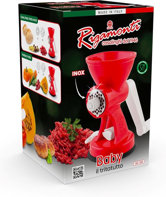 Elektrische Rasp - Keukenmachine Groenten - Snel Ingrediënten Bereiden - Vaatwasserbestendig - 46 x 35 x 45 cm - Rood — afbeelding 3