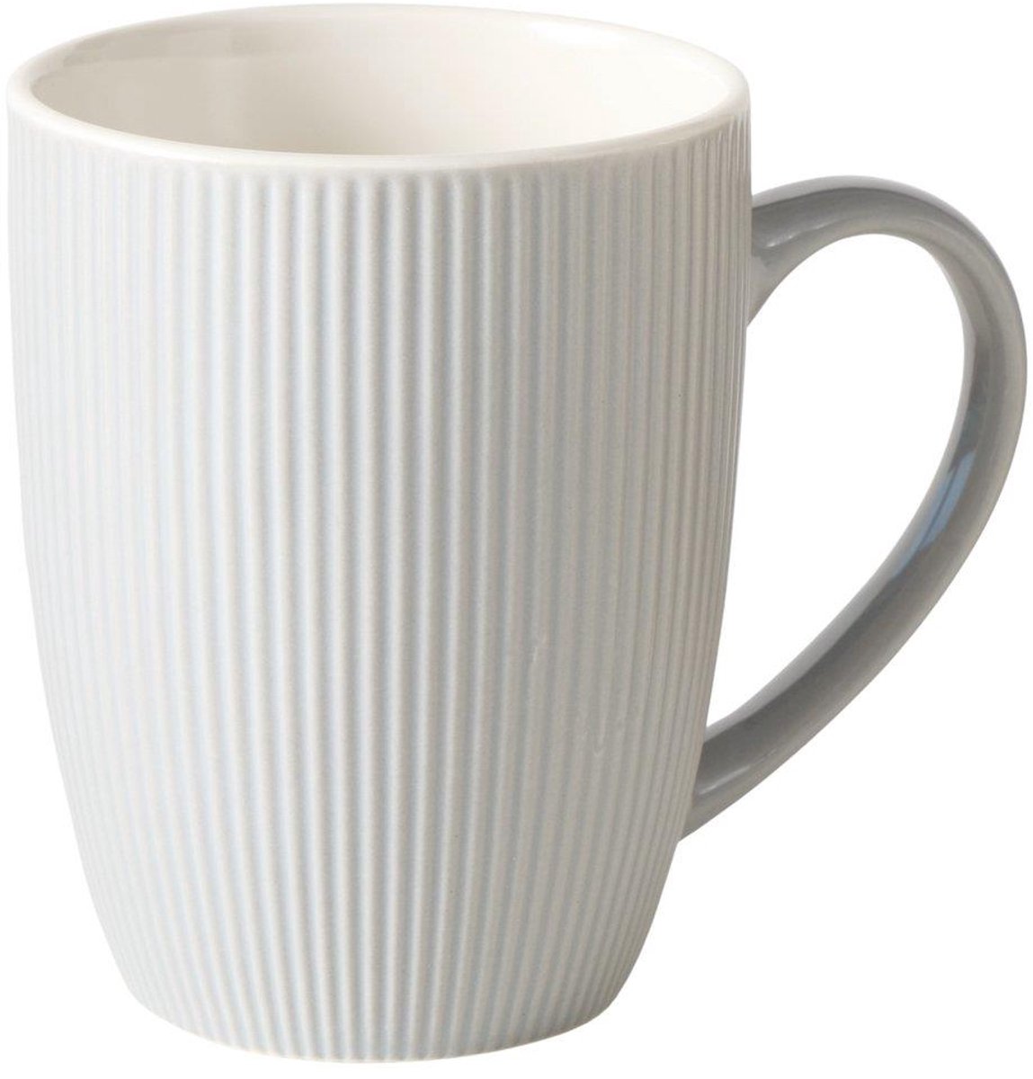 Boltze Home mok grijs keramiek 290ml - stijlvolle koffiemok.