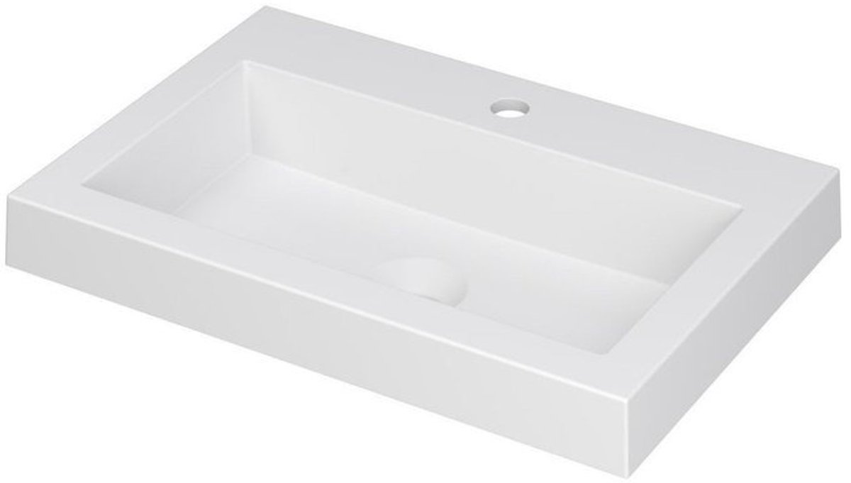 DOCK Wastafel in polystone van kwarts | 60 x 40 x 6