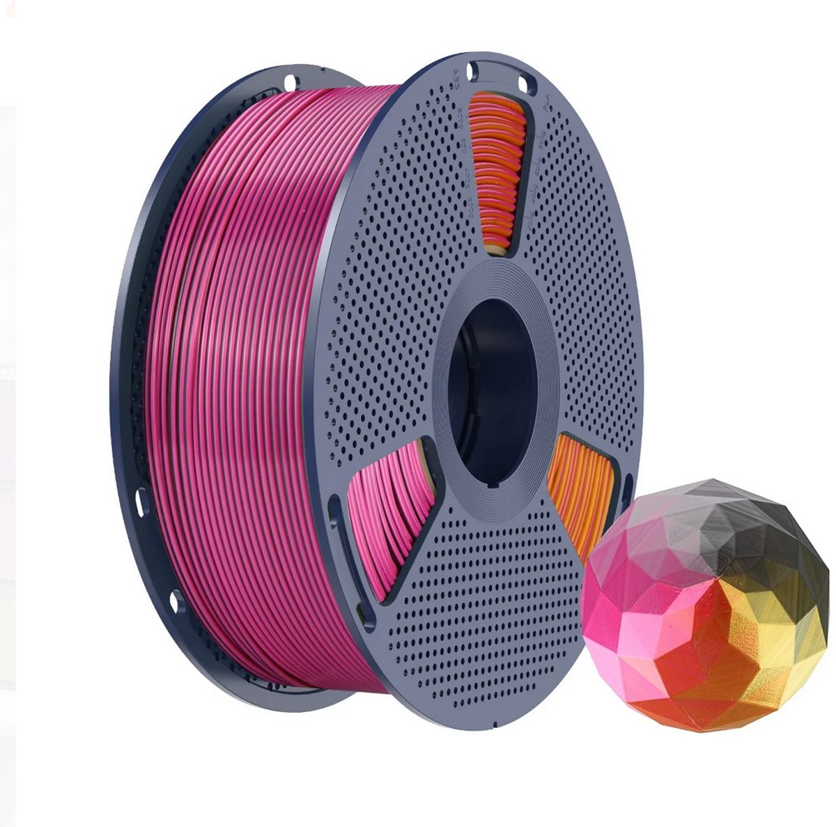 SUNLU Silk PLA+ Four-Color Filament – 1kg – Black Gray Red Yellow