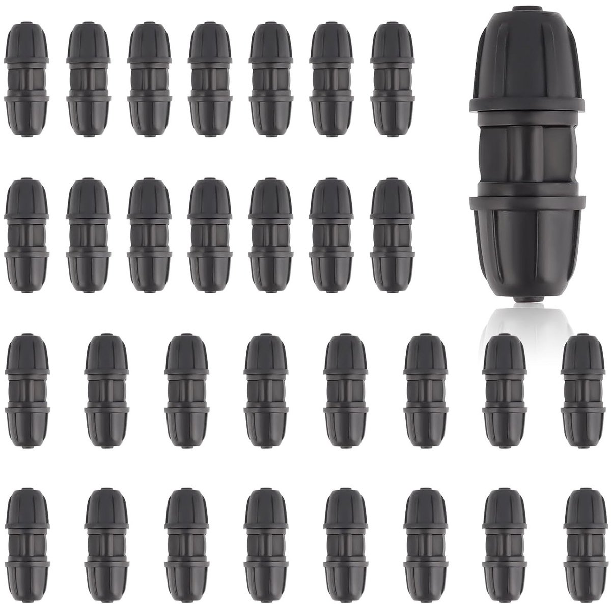 Druppelirrigatie fittingen voor 6 mm irrigatieslang - 30 stuks connectoren voor sproeiers, tuin en gazon systeem