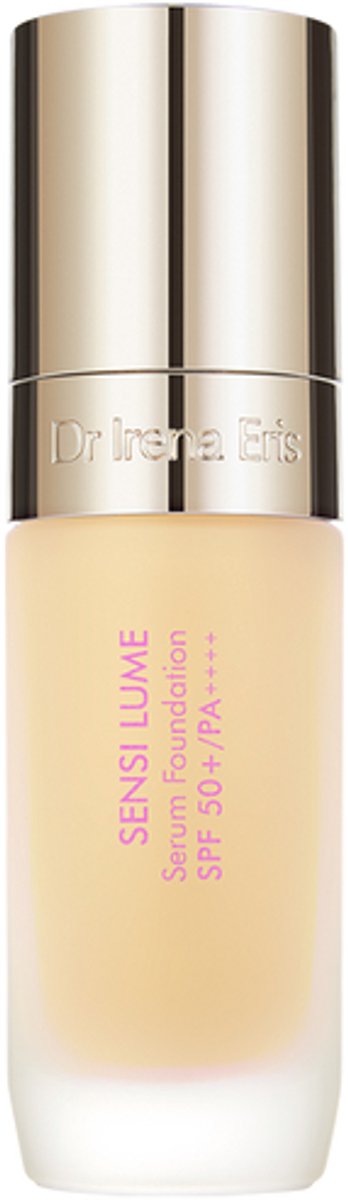 Dr Irena Eris Sensi Lume Serum Foundation SPF 50+ PA++++ 30 ml - Kleur 300 Light Desert - Luxe Serum Foundation Met Zonbescherming - Hydraterende Foundation Met Glow Finish En Medium Opbouwbare Dekking - Egaliseert, Verzorgt En Beschermt De Huid