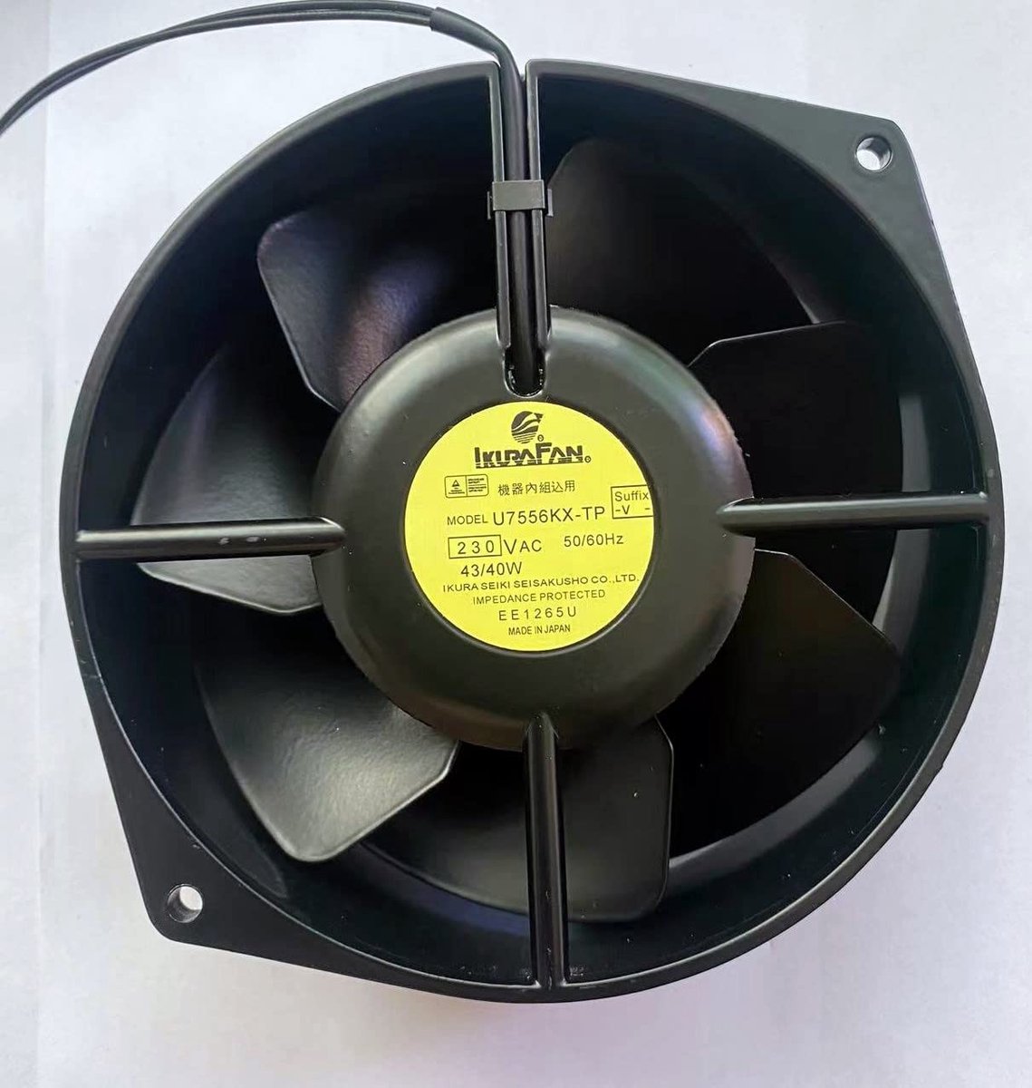 Hittebestendige Ventilator - Metaal Ventilator - Werkplaats Ventilatie - Hoge Temperatuur Bestendig - 230VAC 50/60Hz