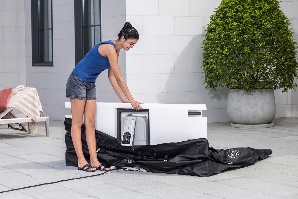 Lay-Z-Spa Stockholm ThermaCore UltraFit Smart AirJet - 6 personen - 164 x 164 x 65 cm