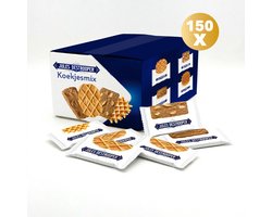 Jules Destrooper Koekjesmix 150 stuks - Verpakte Koekjes 750g - Koffiekoekjes per stuk verpakt - Koekjesmix van natuurboterwafels, Parijse wafels, amandel en speculoos koekjes in grootverpakking voor bij de koffie of thee - Classic Range