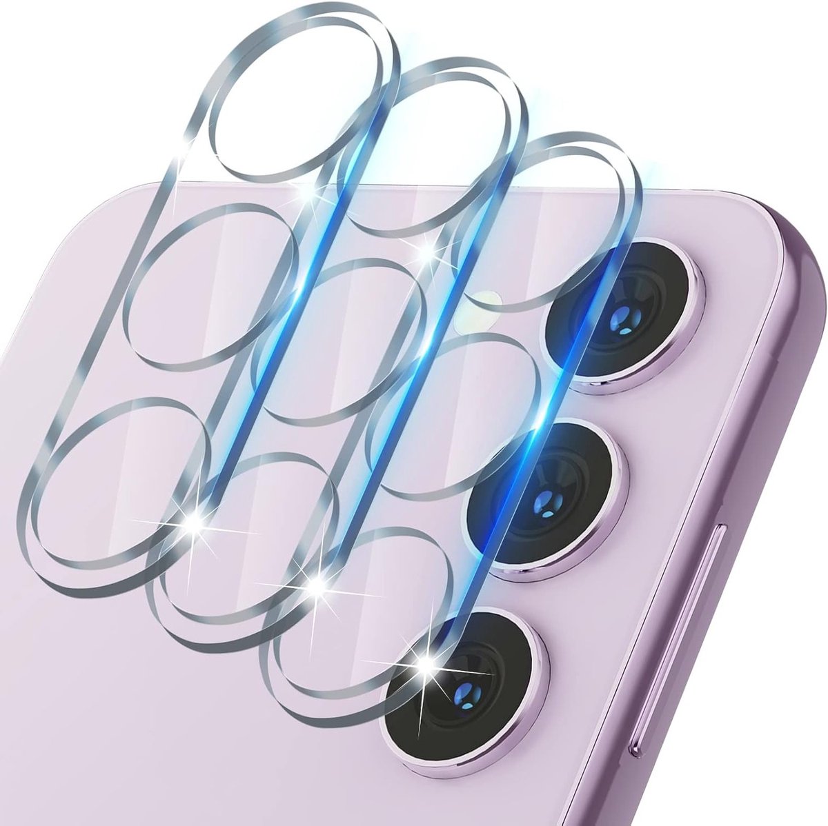 Camera Lens Bescherming voor Samsung Galaxy S23/S23 Plus, Tempered Glass, Krasbestendig, Eenvoudig te Installeren, Ultra HD, Set van 4, Hoge Hardheid 9H