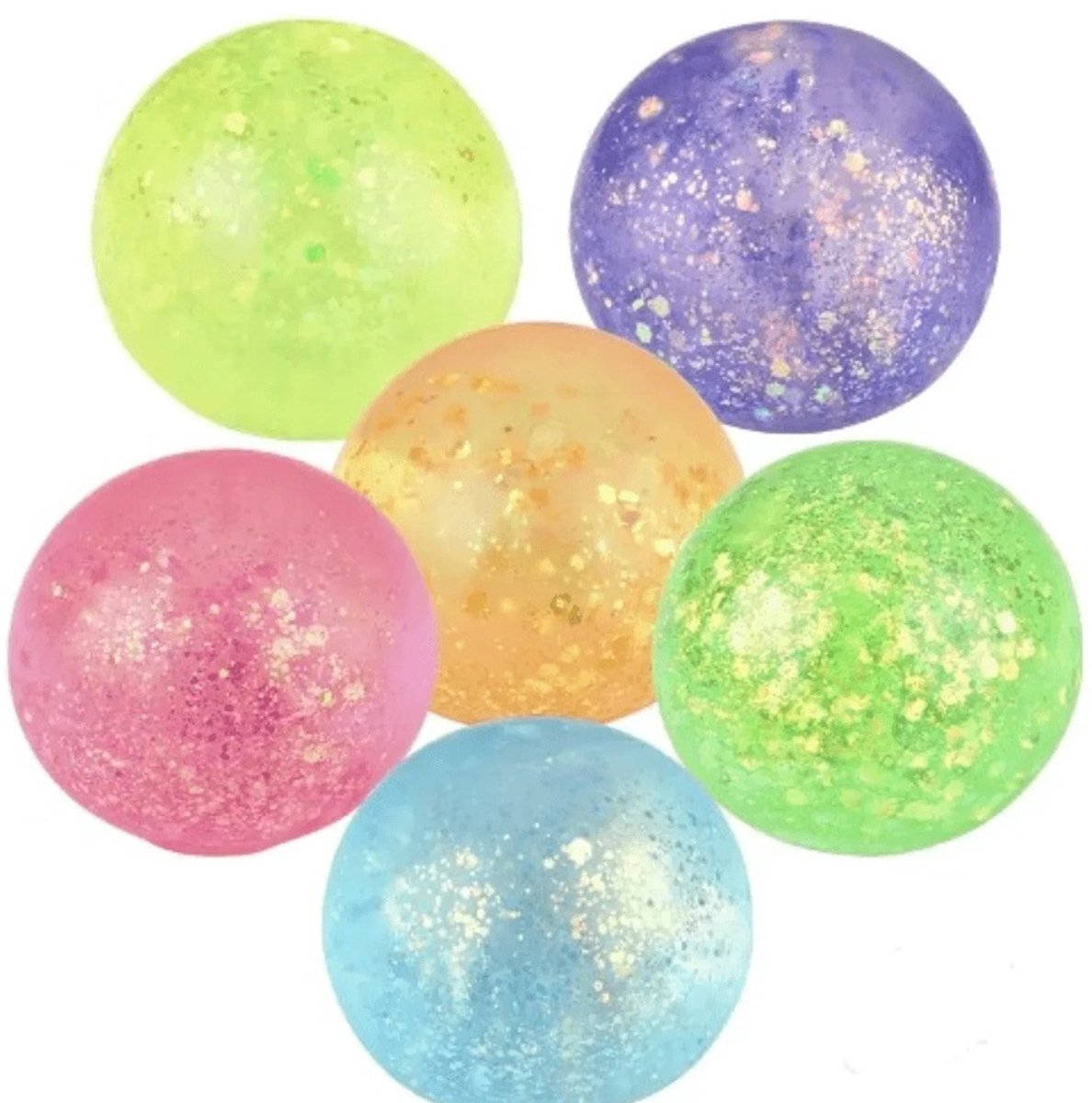 Happy Trendz® Squishy Sugar Ball – Soft Rising Stressbal in Trendy Kleuren (2 Stuks)