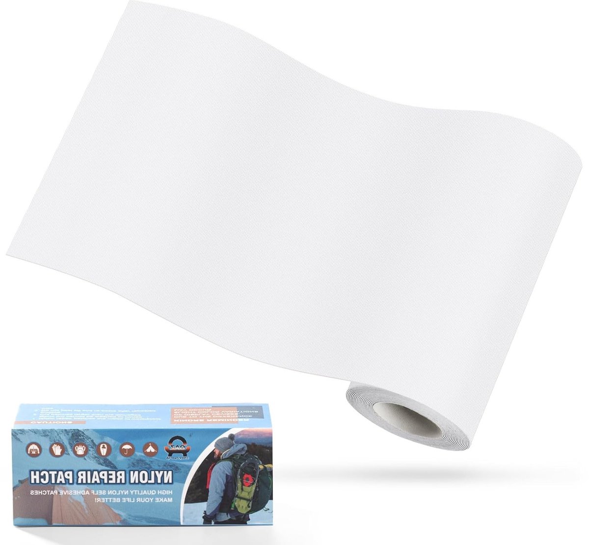 Nylon Zelfklevende Patches voor Waterdichte Reparatie, 10x160cm, Ideaal voor Tent, Donsjack en Slaapzak