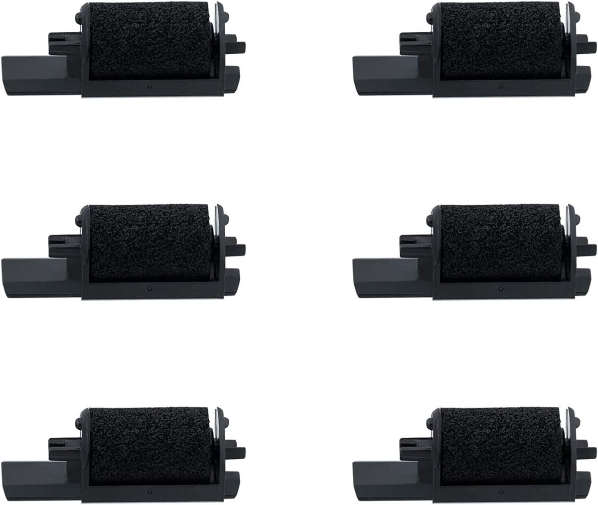 6-pack inktlintrollen voor IR-40 kassa printer - zwart, ideaal voor kassasystemen en afdrukken
