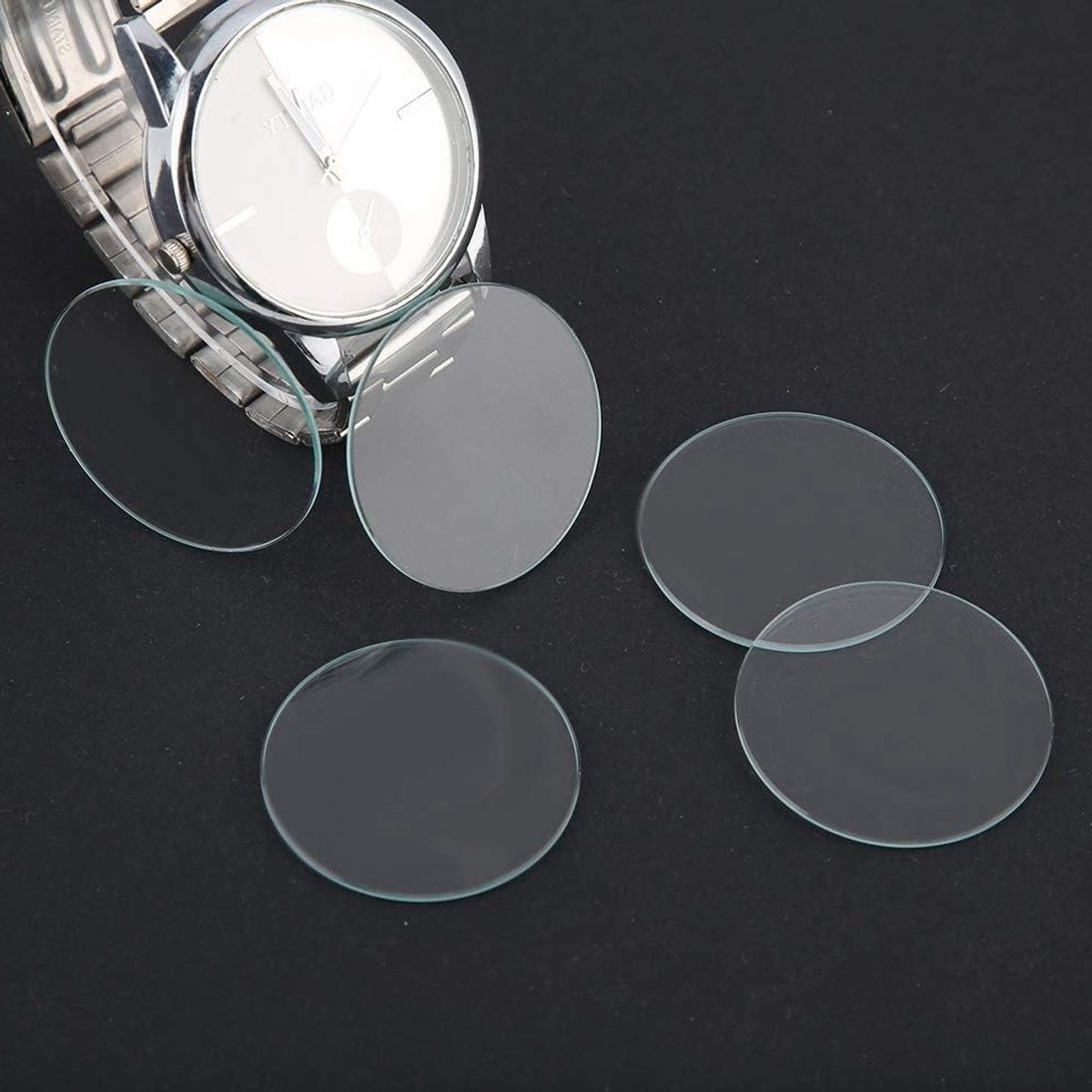 Vervangend Plat Horlogeglas voor Horlogeherstel, Geschikt voor 37-38-39mm Horloges, Horlogelens en Accessoires