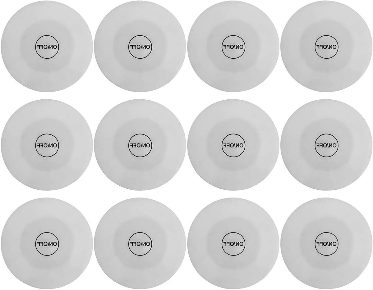 LED Fles Lichtjes - Glasverlichting Sticker - Bar Decoratie - Kleurrijk Lichteffect - 12 Stuks - Wit