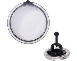 Melkopschuimer Garde - Reserveonderdelen Set - Perfect Melkschuim - Vaatwasmachinebestendig Materiaal - Zwart