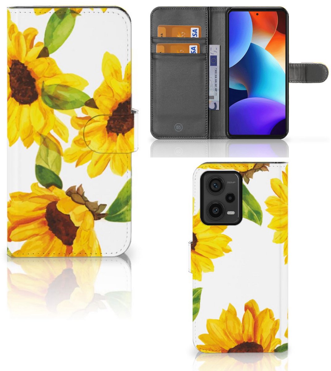 Hoesje voor Xiaomi Redmi Note 12 Pro Plus Zonnebloemen
