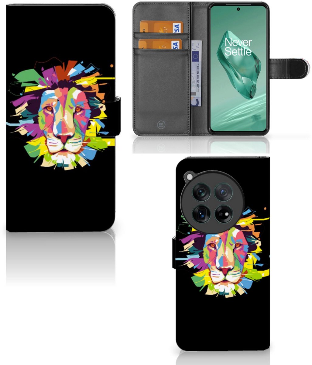 OnePlus 12 Leuk Hoesje Lion Color