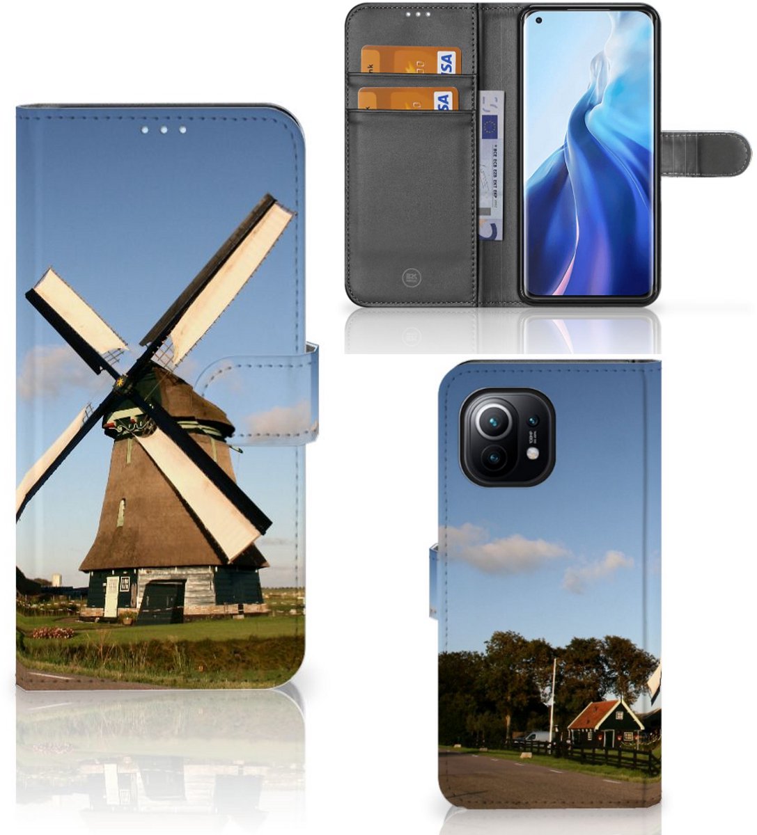 Boekhoesje voor Xiaomi Mi 11 Flip Cover Molen