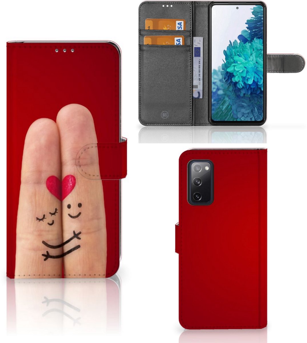 Samsung Galaxy S20 FE Wallet Case met Pasjes Liefde - Origineel Romantisch Cadeau