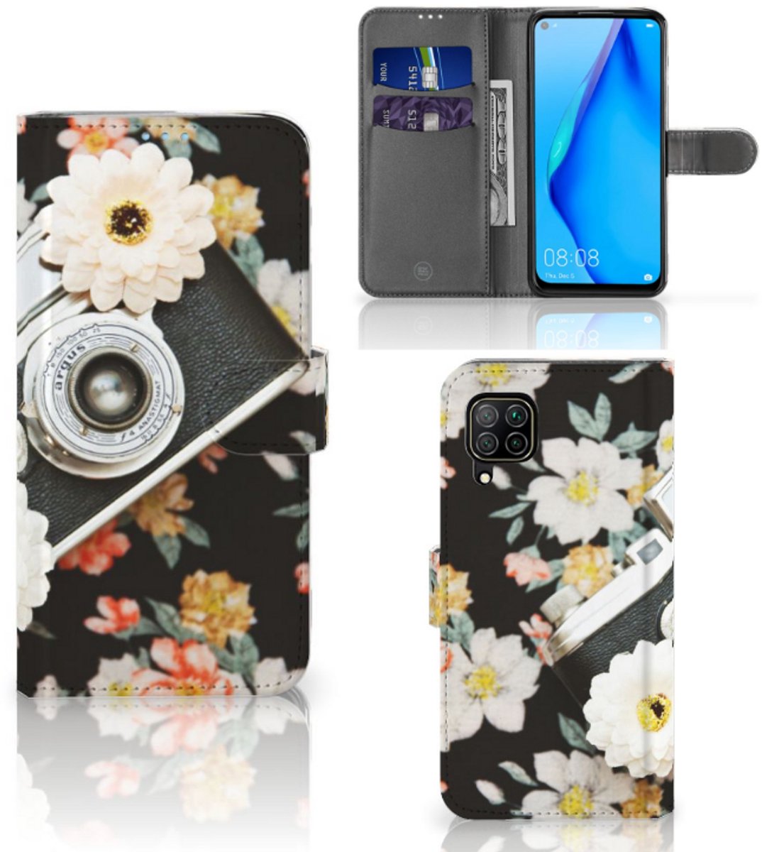 Huawei P40 Lite Telefoonhoesje met foto Vintage Camera