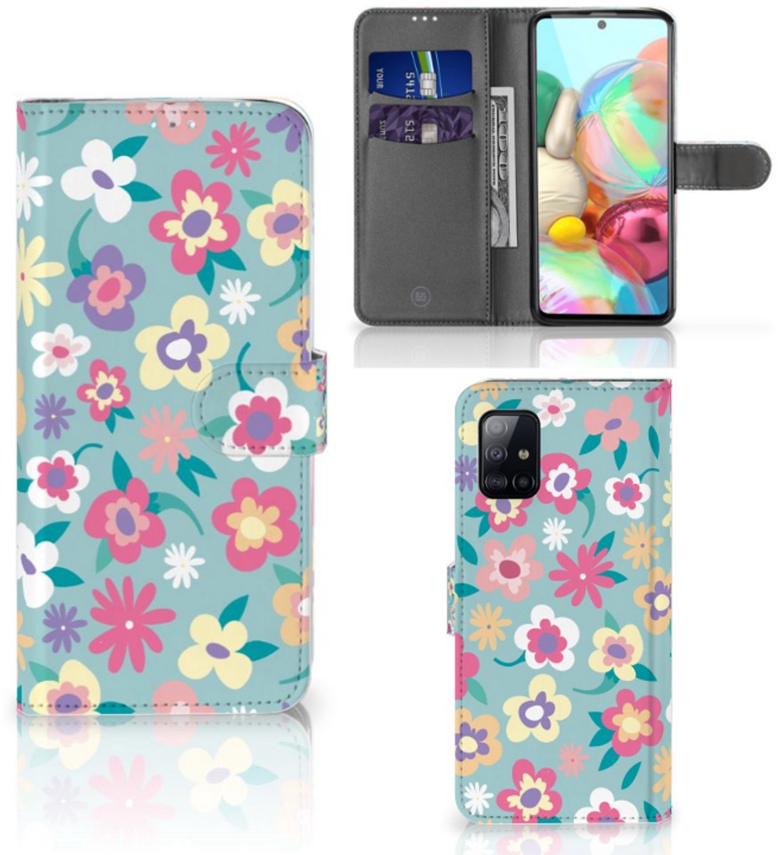 Samsung Galaxy A71 Hoesje Flower Power