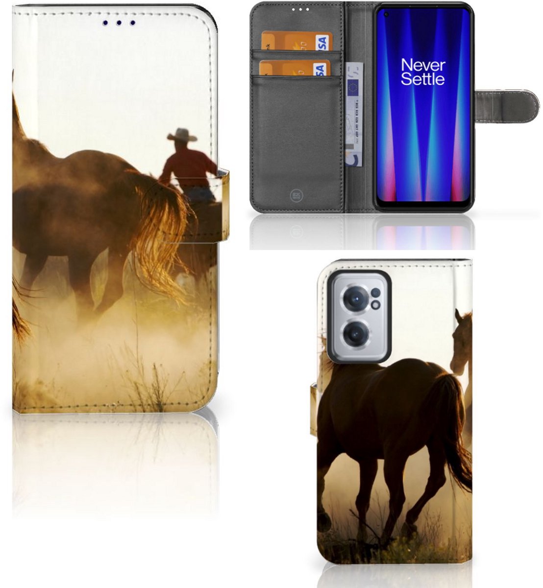 OnePlus Nord CE 2 Telefoonhoesje met Pasjes Design Cowboy