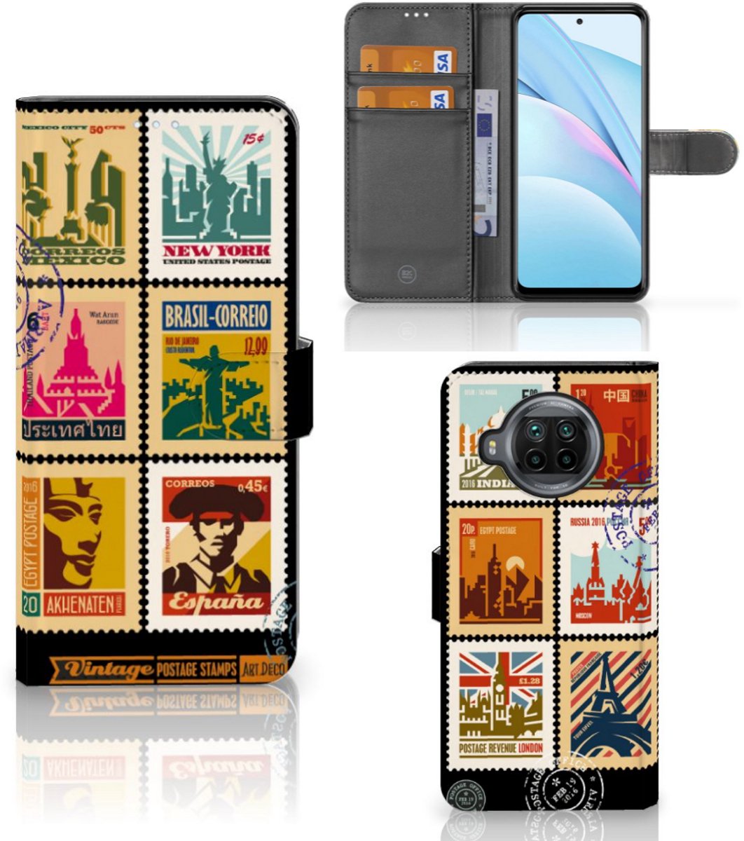 Xiaomi Mi 10T Lite Flip Cover Postzegels