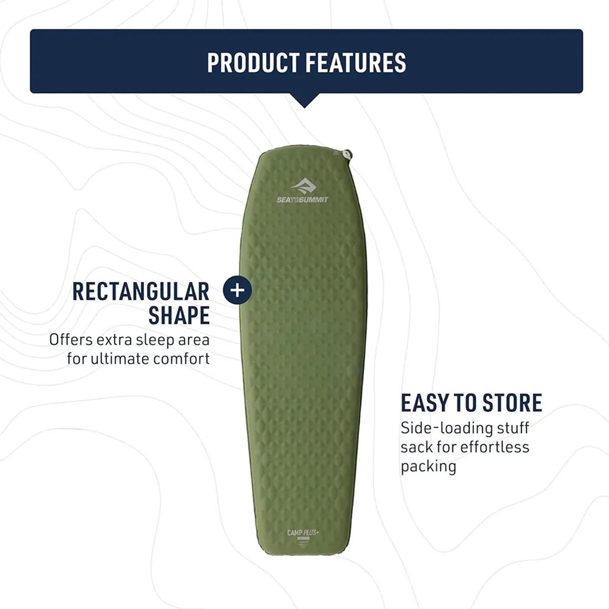 Sea to Summit Camp Plus Serie - Zelfopblazende Mat - 1830mm