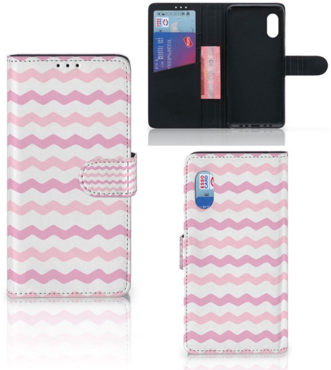 Samsung Xcover Pro Telefoon Hoesje Waves Roze