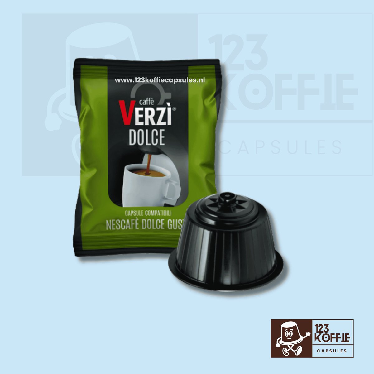 Zachte espresso capsules Dolce Gusto 50 stuks Verzì Dolce