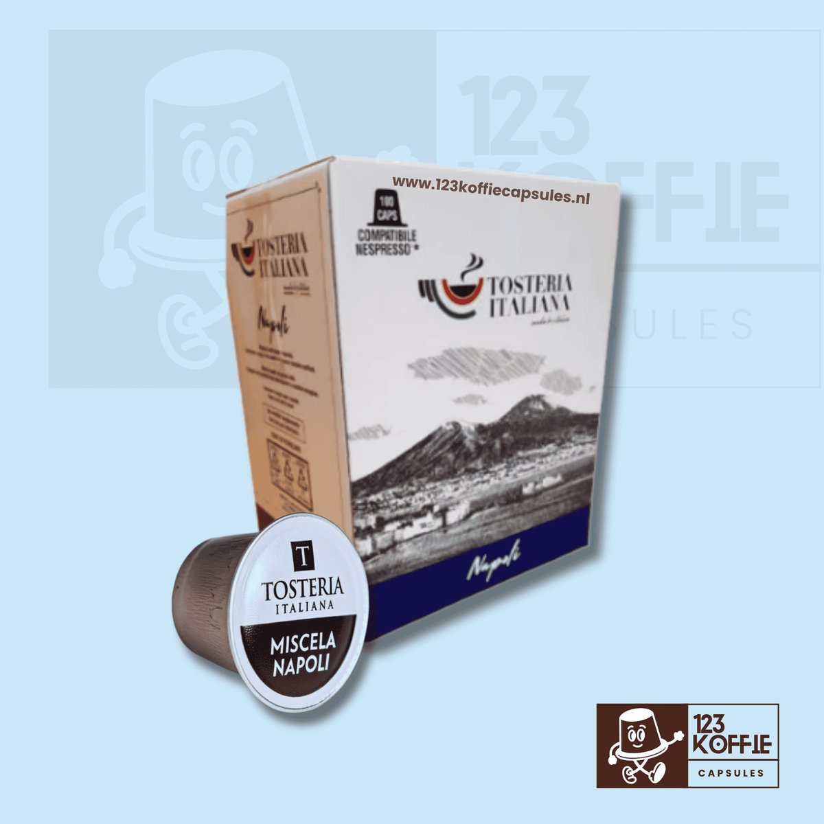 Sterke espresso capsules Nespresso® – Napoli blend 100 stuks Tosteria Italiana