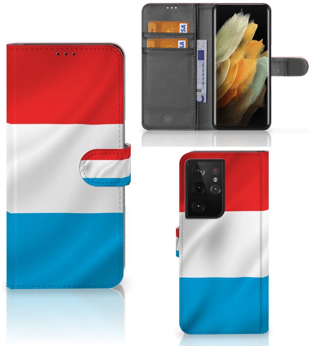 Samsung Galaxy S21 Ultra Bookstyle Case Luxemburg