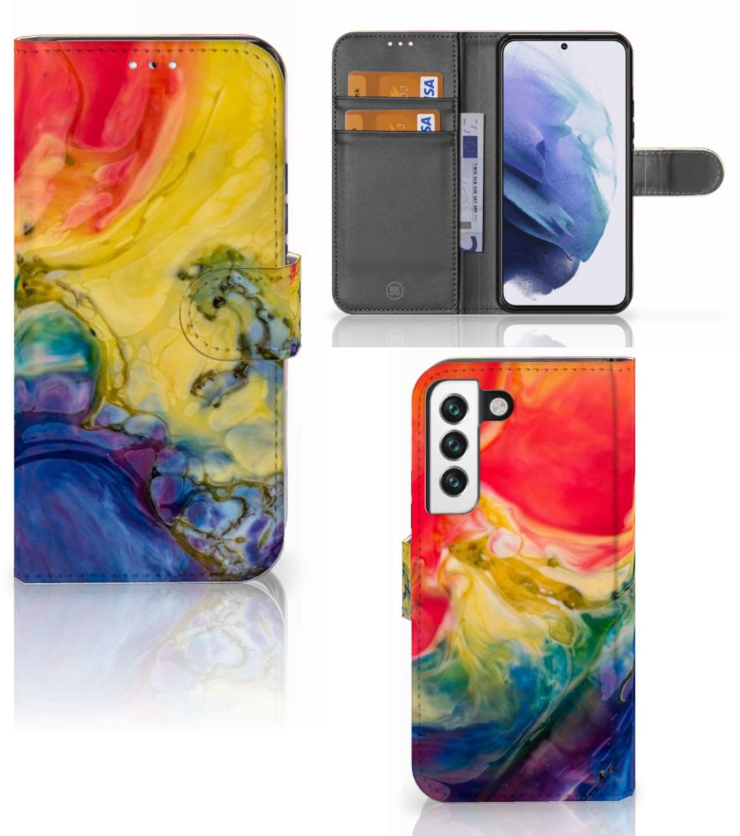 Hoesje Samsung Galaxy S22 Watercolor Dark