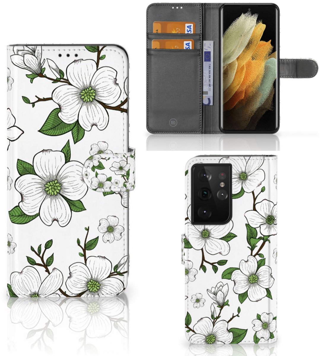Samsung Galaxy S21 Ultra Hoesje Dogwood Flowers