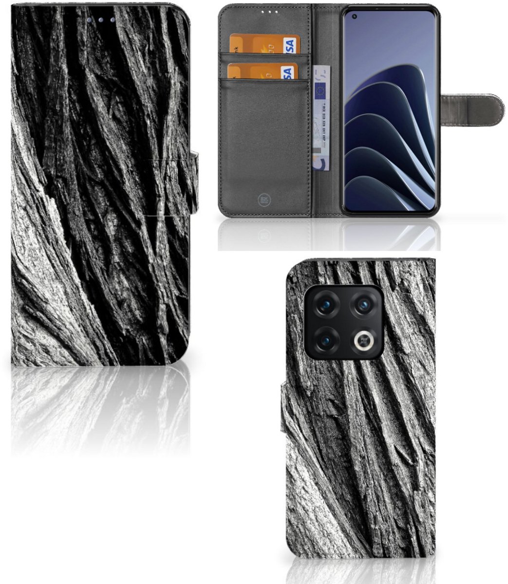 Book Style Case OnePlus 10 Pro Boomschors Grijs