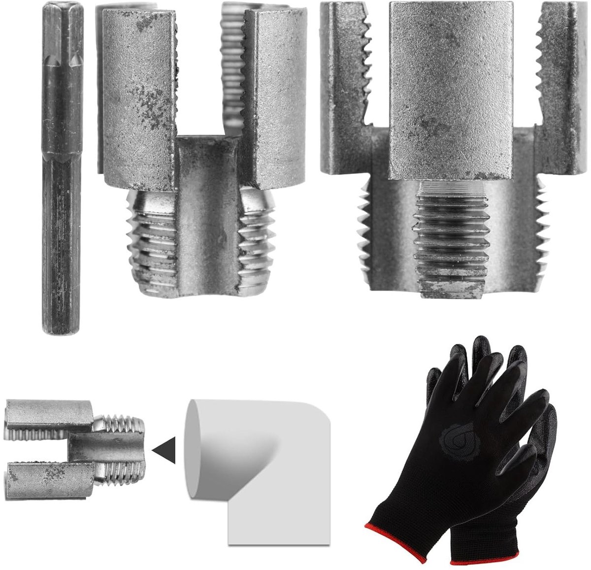 Set van 2 Pipe Threading Tools voor PVC, PPR en MPP - 1.2cm en 1.8cm Draad Snijden en Bevestigen