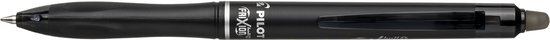 Zwarte Pilot FriXion pen met "PILOT FRI XION" opschrift.