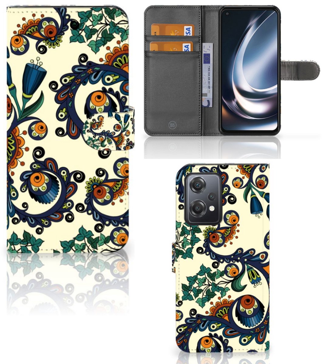 Wallet Case OnePlus Nord CE 2 Lite Barok Flower