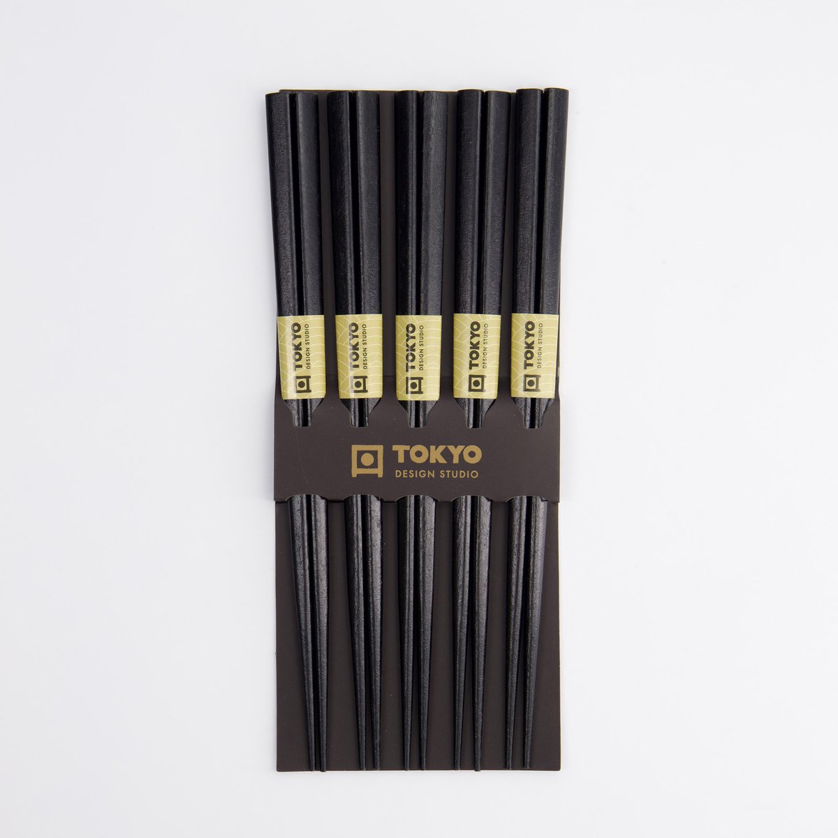 Tokyo Design Studio – Chopsticks – Eetstokjes Set – Zwart Hout – 5 paar