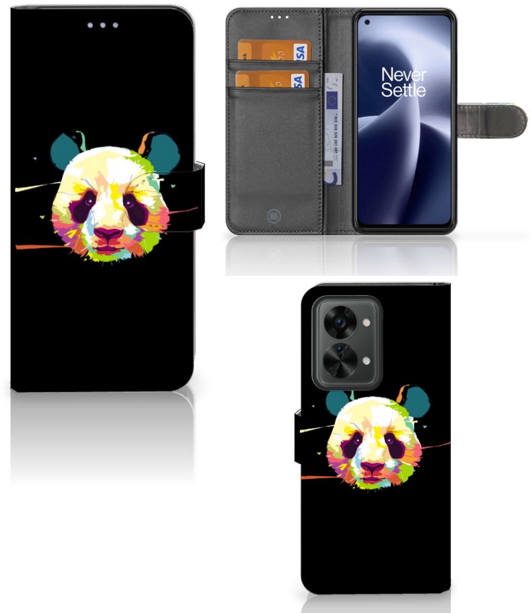OnePlus Nord 2T Leuk Hoesje Panda Color