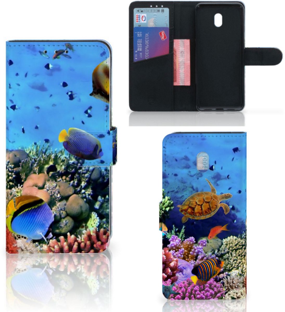 Xiaomi Redmi 8A Telefoonhoesje met Pasjes Vissen