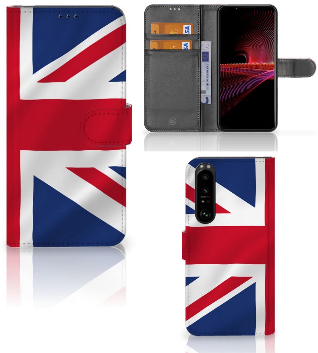 Sony Xperia 1 III Bookstyle Case Groot-Brittannië