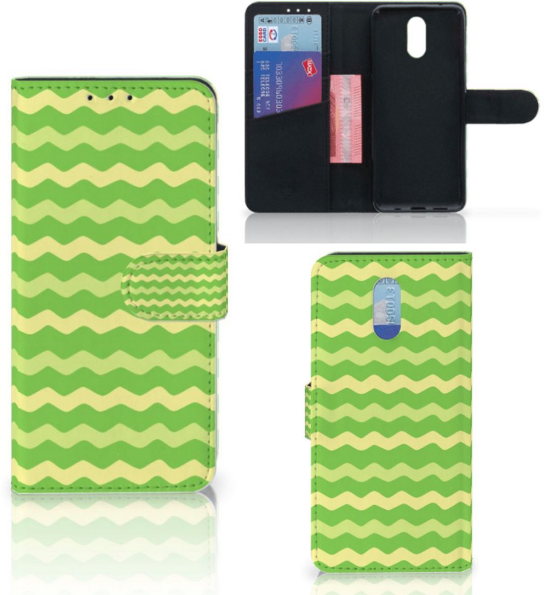 Nokia 2.3 Telefoon Hoesje Waves Green