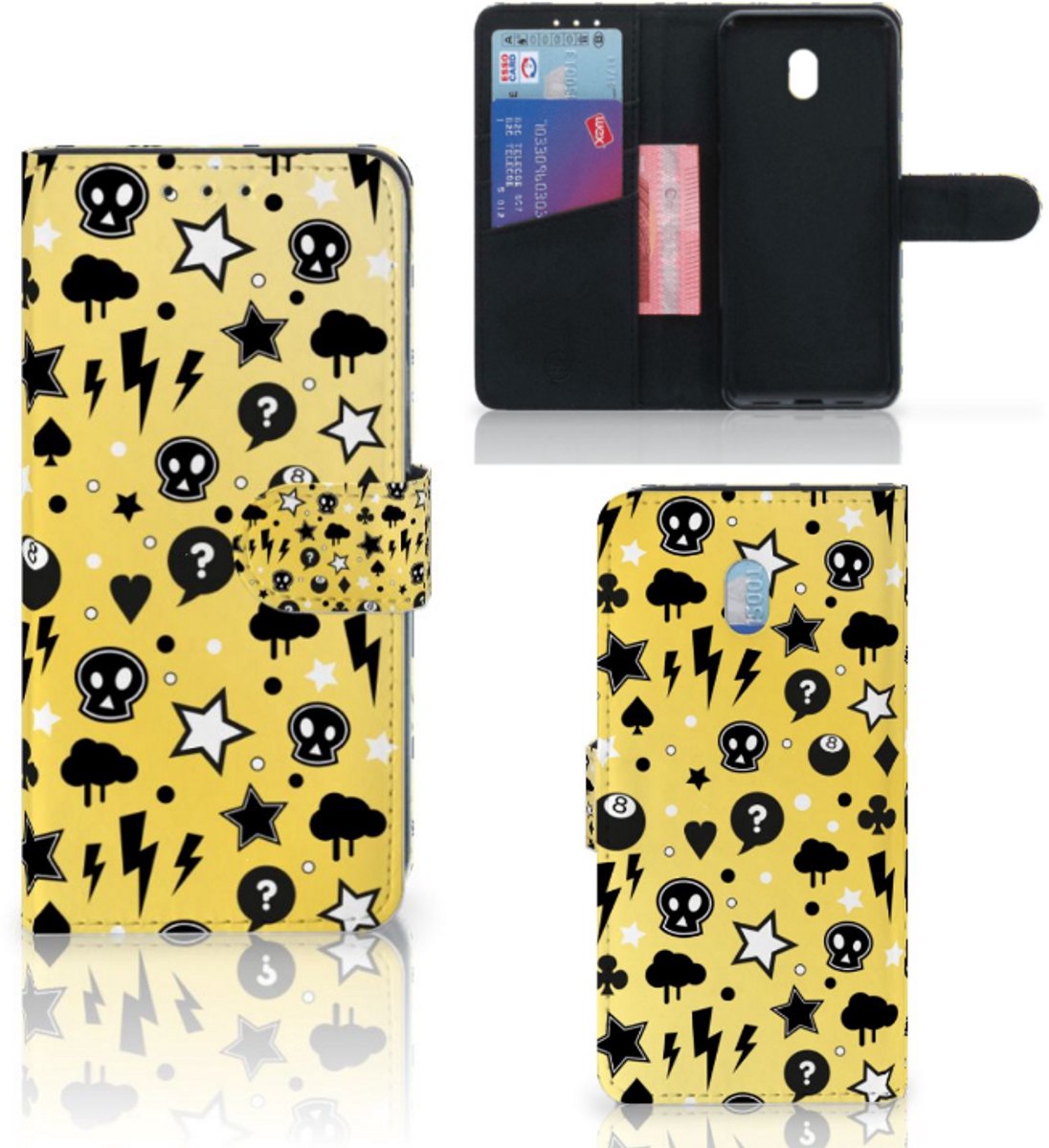 Telefoonhoesje met Naam Xiaomi Redmi 8A Punk Geel